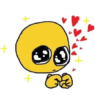 🥺 emoji, imut, cinta, hati, berkilau, coretan, unik telegram sticker