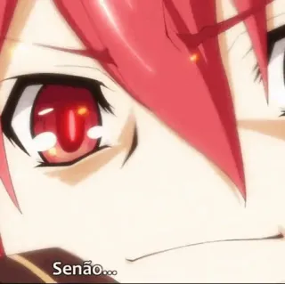 🔥 Senão... anime, red hair, character, close-up telegram sticker