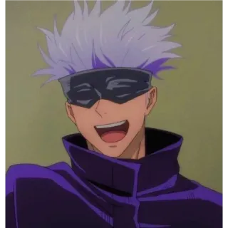 🙂 Satoru Gojo Jujutsu Kaisen Anime, Manga, Satoru Gojo, Jujutsu Kaisen, Personnage, Souriant, Gojo telegram sticker