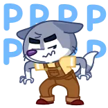 😡 POOP Kartun, Anjing, Marah, Kotoran, Lucu, Binatang telegram sticker