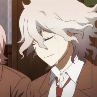 🥺 Nagito Komaeda Danganronpa anime, sad, crying, nagito komaeda, danganronpa telegram sticker