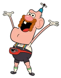 🙆 Uncle Grandpa cartoon, character, funny, crazy, animated, Uncle Grandpa telegram sticker