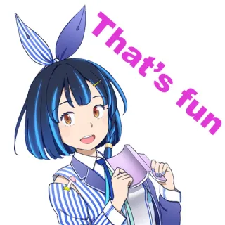 😄 That's fun Anime, Mädchen, süß, Cartoon, fröhlich telegram sticker