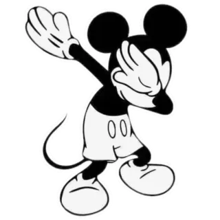 😎 Mickey Mouse Mickey Mouse, kartun, Disney, tikus, karakter, dab telegram sticker