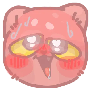 🥵 медведь, мультфильм, пот, эмодзи, взволнованный, смешной whatsapp sticker