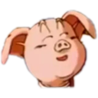 😏 pig, animal, cartoon, cute, happy telegram sticker