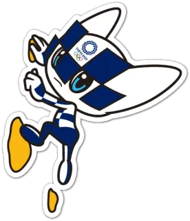 🧗 Miraitowa Tokyo 2020 Olympics mascot, olympics, tokyo 2020, Miraitowa, character telegram sticker