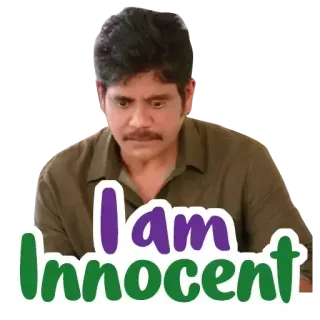 😕 I am Innocent niewinny, aktor, indyjski, celebryta telegram sticker