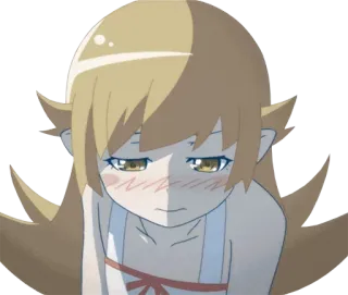 😳 Shinobu Oshino Monogatari Anime, Vampiro, Chica, Linda, Serie Monogatari telegram sticker