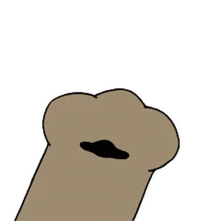 👀 paw, animal, bear, cartoon telegram sticker