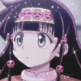 🌟 Alluka Zoldyck Hunter x Hunter อนิเมะ, มังงะ, น่ารัก, ประกาย, อัลลกะ โซลดิ๊ก, Hunter x Hunter telegram sticker