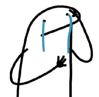 😭 huilen, verdrietig, emotioneel, tekening, cartoon, meme telegram sticker