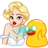 👀 Marilyn Monroe whatsapp sticker