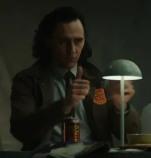💚 Loki Loki, pollice in su, Marvel telegram sticker