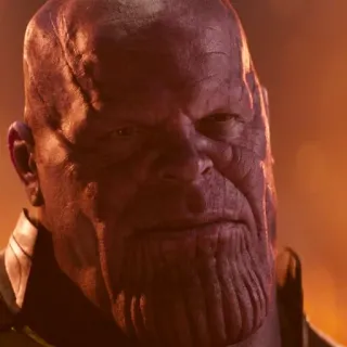 💜 Thanos Thanos, Marvel, supervillain, villain, infinity gauntlet, purple telegram sticker