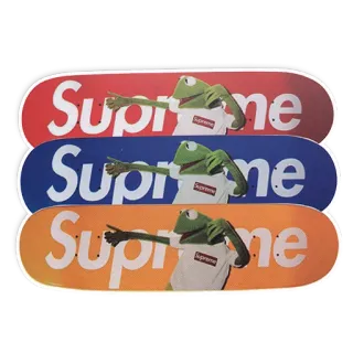 🏂 Kermit Supreme Supreme, Kermit, Skateboard, Streetwear, Moda, Rana, Hypebeast, Meme telegram sticker
