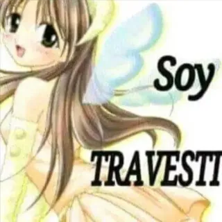 🏳️‍🌈 Soy TRAVESTT Anime, Caricatura, Español, Ofensivo, Tránsfobo telegram sticker