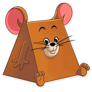 🙃 Jerry Tom and Jerry cartoon, mouse, animal, funny telegram sticker