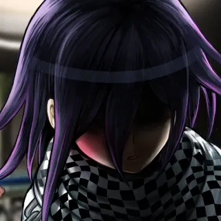 😶 Kokichi Oma Danganronpa Аниме, Видеоигра, Фиолетовые волосы, Кокичи Ома, Danganronpa telegram sticker