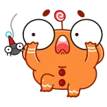 🕷 Cartoon, Monster, Niedlich, Sticker, Figur telegram sticker