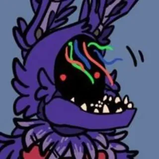 🌟 Bonnie Five Nights at Freddy's jeu vidéo, animatronique, horreur, violet, lapin whatsapp sticker