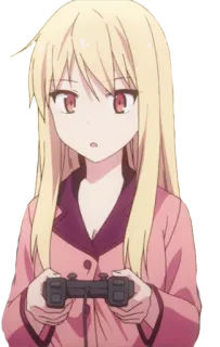 🎮 Anime, Postać, Gry, Kontroler telegram sticker
