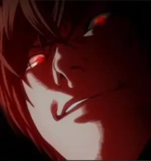 😈 Light Yagami Death Note อนิเมะ, มังงะ, เดธโน้ต, ยางามิ ไลท์ telegram sticker