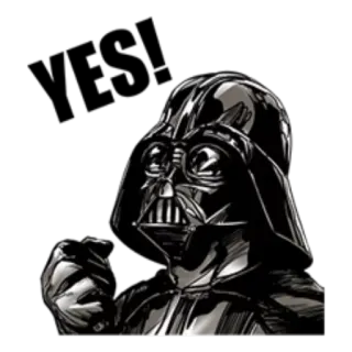 😌 Darth Vader Star Wars Dark Vador, Star Wars, Seigneur Sith, geste obscène, science-fiction, personnage de film telegram sticker