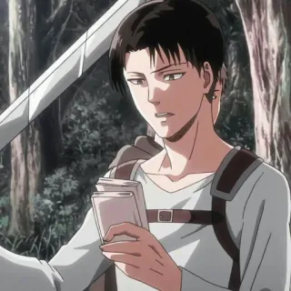 ⚔ Levi Ackerman Attack on Titan Anime, Soldado, Mangá, Ackerman, Levi whatsapp sticker