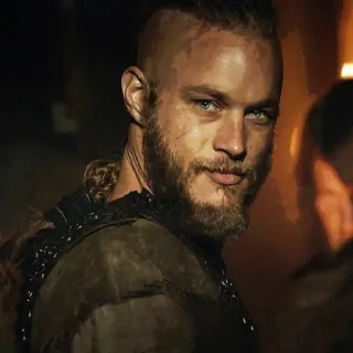 🩸 Ragnar Lothbrok Vikings ヴァイキング, ラグナル・ロズブローク, トラヴィス・フィメル, 歴史ドラマ, 戦士, 北欧神話 telegram sticker