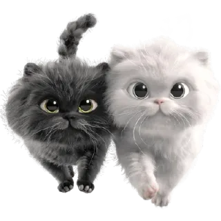 Парные котейки @Nyasticks2 telegram stickers
