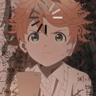 🧡 Emma The Promised Neverland Anime, Cartoon, Figur, The Promised Neverland, Emma whatsapp sticker