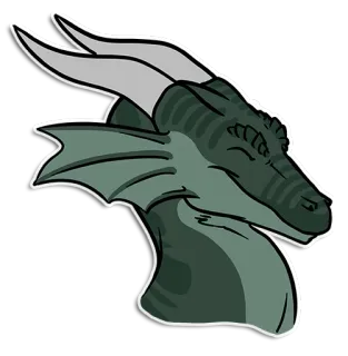 🙂 dragão, monstro, fantasia, réptil telegram sticker