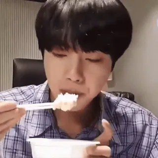 🤢 ăn, thức ăn, người, cơm, đũa telegram sticker