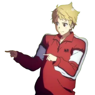 👈 神原 Anime, Personaggio, Indicare telegram sticker