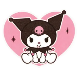 🥺 Kuromi Kuromi, Sanrio, animé, dessin animé, personnage, mignon, kawaii telegram sticker
