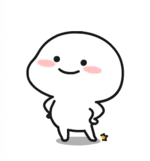 😌 carino, personaggio, adesivo, blob, felice whatsapp sticker