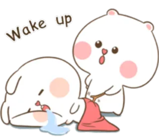 😴 Wake up Bär, süß, schläfrig, aufwachen, Cartoon, entzückend telegram sticker