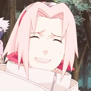 🌸 Sakura Naruto Sakura Haruno, Naruto, Anime, Manga, Charakter, rosa Haare telegram sticker