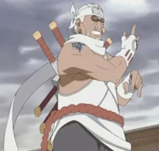 🐙 Killer Bee Naruto anime, ninja, swords, Killer Bee, Naruto telegram sticker