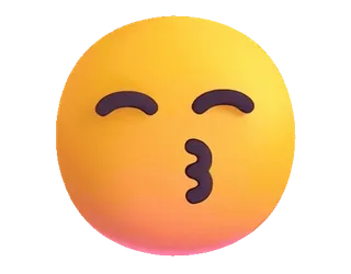 😙 emoji, bacio, faccia, faccia che bacia, espressione, giallo telegram sticker