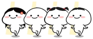 🍡 Desenho animado, Fofo, Personagens, Kawaii, Amigos telegram sticker