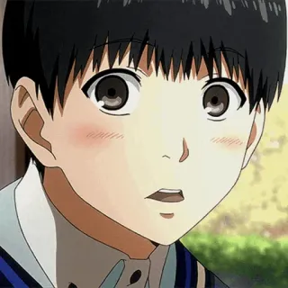 💉 Ken Kaneki Tokyo Ghoul 애니메이션, 도쿄 구울, 카네키 켄, 소년, 귀여운, 애니 telegram sticker