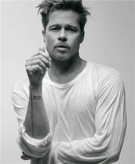 ☝️ homme, acteur, portrait, célébrité, chemise, blanc, homme telegram sticker
