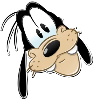 🤔 Goofy глупый, disney, мультфильм, персонаж, смешной, анимация telegram sticker