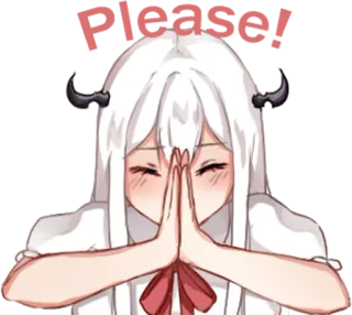 😣 HIIIIIIIIIIIIIIIIIIIIIIII Anime, Iblis, Lucu, Sapaan, Halo, Manga, Tanduk telegram sticker