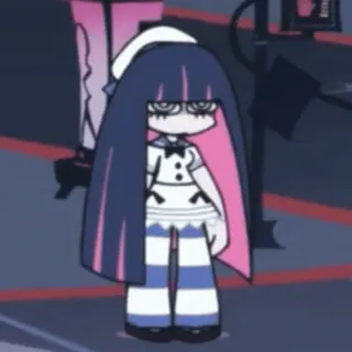 💗 Stocking Panty & Stocking with Garterbelt Anime, Cartoon, Stocking, Panty & Stocking with Garterbelt, Figur telegram sticker