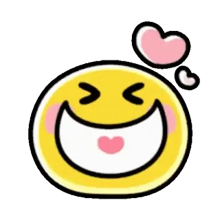 🤗 Эмодзи, Счастливый, Улыбка, Мультфильм, Милый, Каваий whatsapp sticker