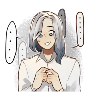😳 Anime, Manga, Mignon, Expression, Personnage, Dessin animé telegram sticker