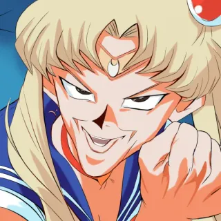🌕 Sailor Moon Sailor Moon, Anime, Manga, Mème, Drôle, Personnage, Dessin animé telegram sticker
